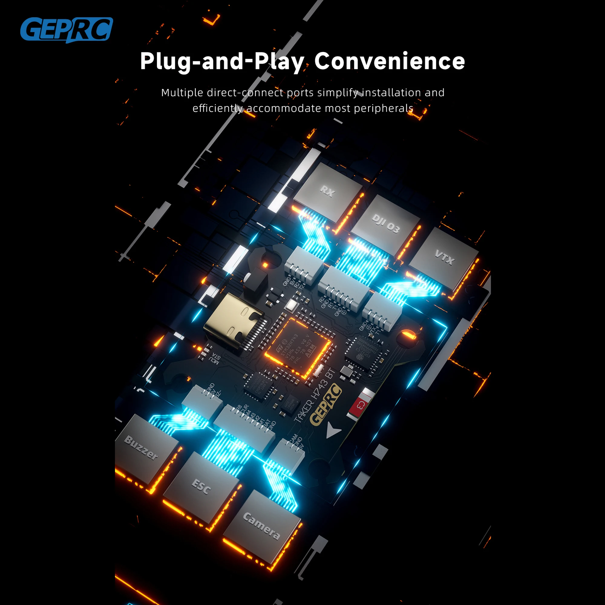 GEPRC TAKER H743 BT 32Bit 65A  - Drone Racing Esc incelemesi ve fiyatı
