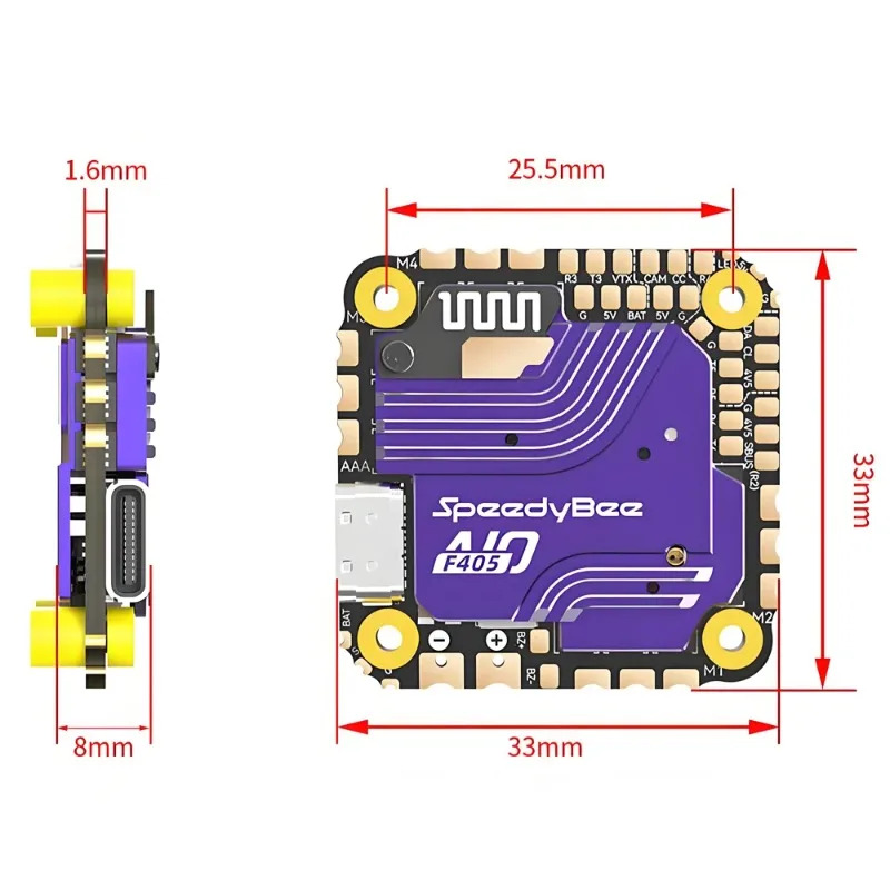 SpeedyBee F405 AIO Uçuş Kontro - Drone Racing Esc incelemesi ve fiyatı